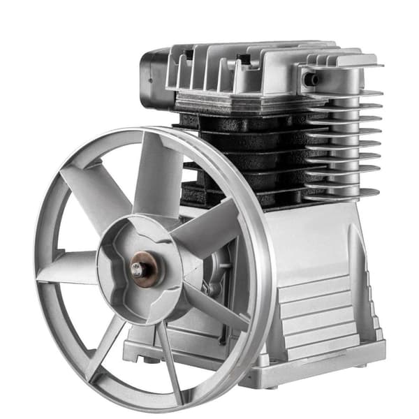 2,2KW 375 L/MIN 159,5 psi Dubbelcylindrig luftkompressorhuvud, remskiva design