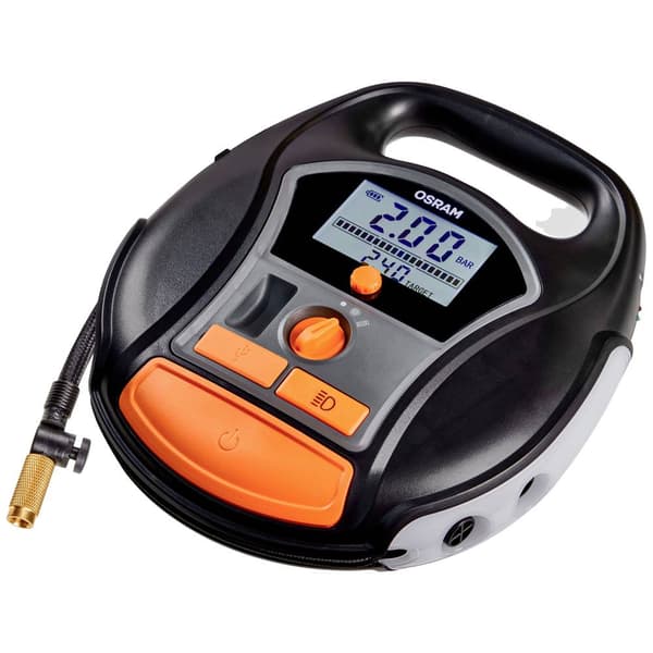 OSRAM OTIR6000 Kompressor TYREinflate 6000 5.5 bar Automatisk avstängning, Digital display, med arbetslampa, med Powerb