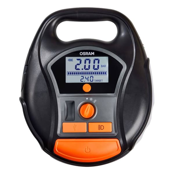 OSRAM OTIR6000 Kompressor TYREinflate 6000 5.5 bar Automatisk avstängning, Digital display, med arbetslampa, med Powerb