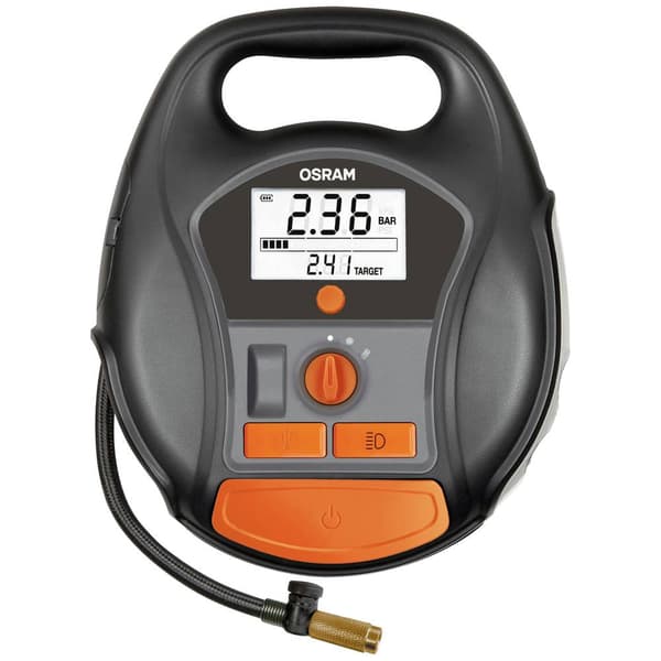 OSRAM OTIR6000 Kompressor TYREinflate 6000 5.5 bar Automatisk avstängning, Digital display, med arbetslampa, med Powerb