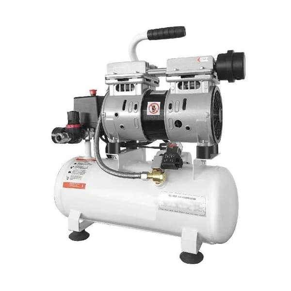 9L tank 0,75HP/550W 8 bar 110 L/min tyst luftkompressor med oljefri pump, högeffektiv ren kopparmotor, bred applikation, lätt att flytta