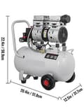 Miniatyrbild 11 av 11: 30L tank 1HP/750W 8 bar 165 L/min tyst luftkompressor med oljefri pump, högeffektiv ren kopparmotor, bred applikation, lätt att flytta