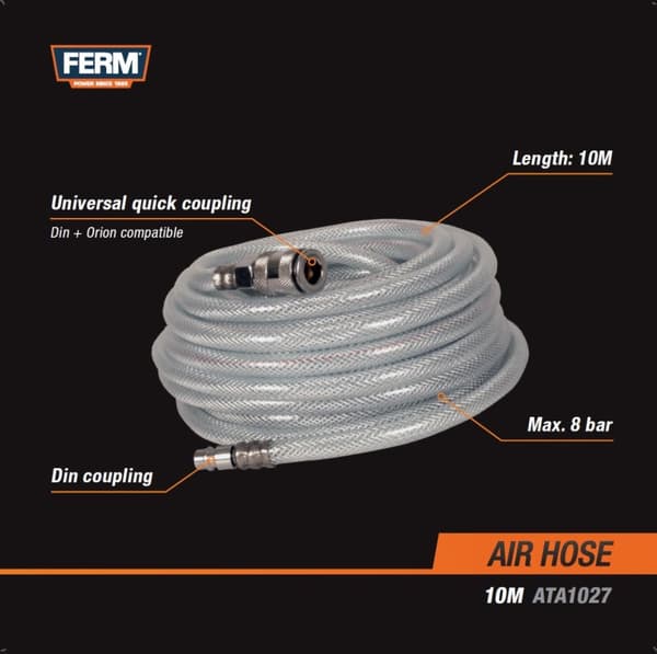FERM ATA1027 Luftslange | 10 meter | ATA1027 - ACC