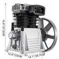 Miniatyrbild 7 av 7: 2,2 kW Luftkompressorhuvuden - 12CFM, 3HK, 1300 varv/min