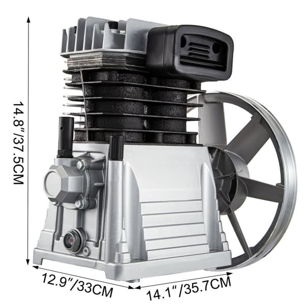 2,2 kW Luftkompressorhuvuden - 12CFM, 3HK, 1300 varv/min