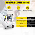 Miniatyrbild 5 av 10: 1HP/750W 8bar 165L/min 25L kapacitet luftkompressor med oljefri pump, ren kopparmotor, säkerhetsdesign, låg ljudnivå, lätt att flytta
