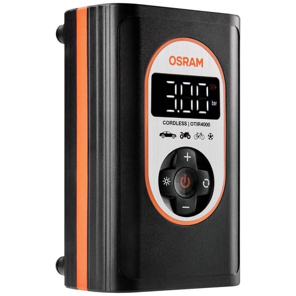 OSRAM OTIR4000 Kompressor TYREinflate 4000 8.3 bar Bevaringslåda/-väska, Automatisk avstängning, med arbetslampa, Digit