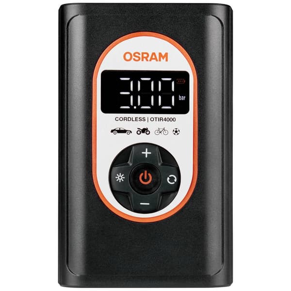 OSRAM OTIR4000 Kompressor TYREinflate 4000 8.3 bar Bevaringslåda/-väska, Automatisk avstängning, med arbetslampa, Digit