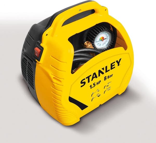 Oljefri kompressor AIR KIT OL 1,1KW 8 BAR STANLEY