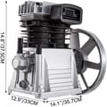 Miniatyrbild 2 av 4: VEVOR Pump Luftkompressorhuvud 375L 3KW Kolvtyp Dubbelcylindrig pumphuvud 1300rpm 1 Steg 11 Bar Byggd[13380]