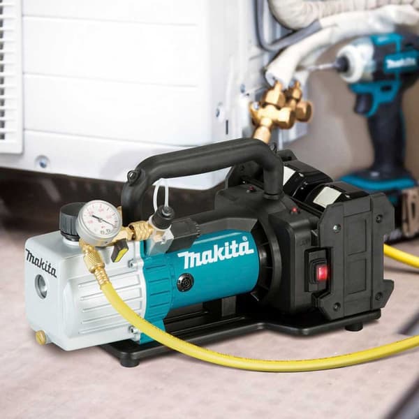 Makita Ladattava Tyhjiöpumpun Täyttölaite Dvp181zk Cordless Vacuum Pump Hopeinen
