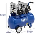 Miniatyrbild 6 av 6: MSW - Kompressor oljefri - 50 L - 2 x 750 W