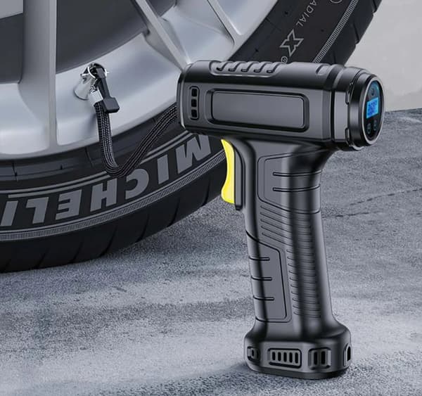 Trådløs dækluftinjektor 7.4V automatisk bilpumpe bærbar elektrisk luftpumpekompressor til cykelsurfbrætpumpe