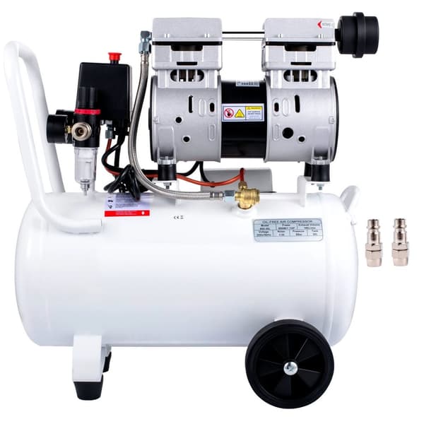 1,1HP/850W 115 PSI 30L oljefri luftkompressor med tryckmätare och säkerhetsventil, hög effektivitet, säker drift, lätt att flytta