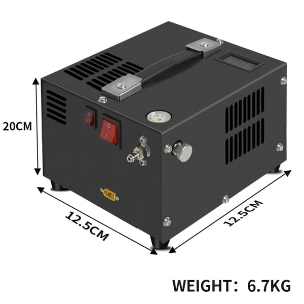 300W 4500Psi bärbar PCP-luftkompressor, inbyggd högeffektsfläkt, lätt att ansluta