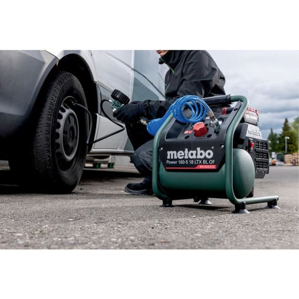 Trådlös kompressor 18 V 5 l 8 bar utan batteri eller laddare Power 160-5 18 LTX BL OF Metabo