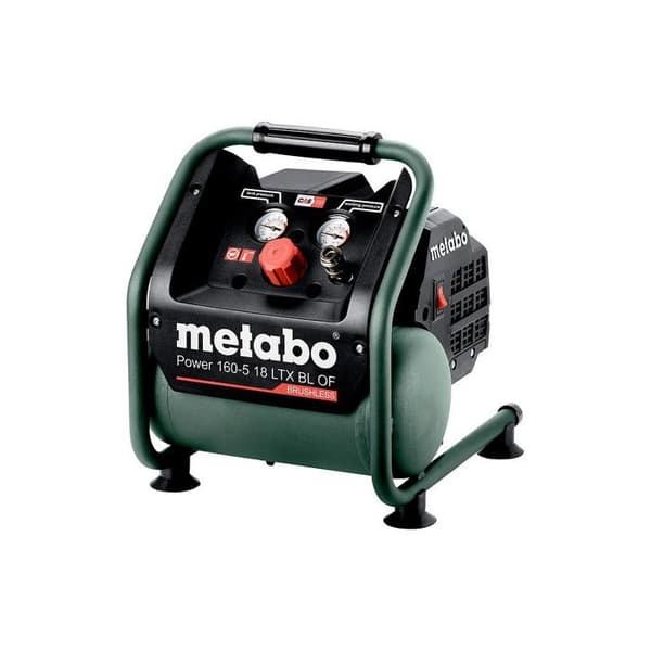 Trådlös kompressor 18 V 5 l 8 bar utan batteri eller laddare Power 160-5 18 LTX BL OF Metabo