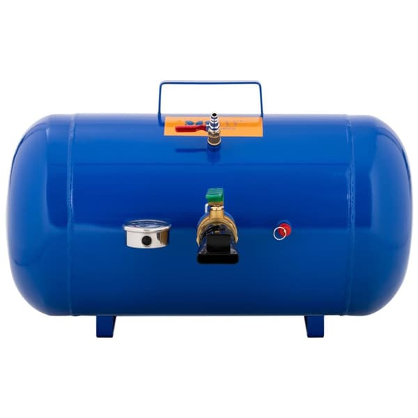 Pumpa, trycktank för pumpning av däckhjul med 6-8 bar tryckmätare, 38,5 l