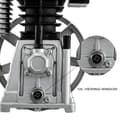 Miniatyrbild 7 av 8: 2,2kW 12CFM 375 L/min enstegs luftkompressorhuvud med 2 cylindrar, oljesiktfönsterdesign, smidig drift och enkelt underhåll