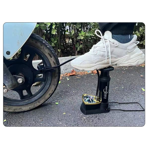 INF Kompakt Fotpump - Kraftfull Cykelpump för Alla Dina Behov