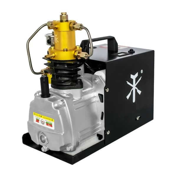 1800W 4500psi PCP luftkompressor för 0-3L dyktank, tvåstegs kompression, automatiskt stopp, lätt att bära