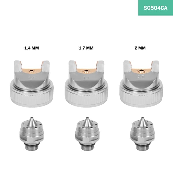 VONROC PRO Lackspruta – 600ml – HVLP design | inkl. 3 munstycken