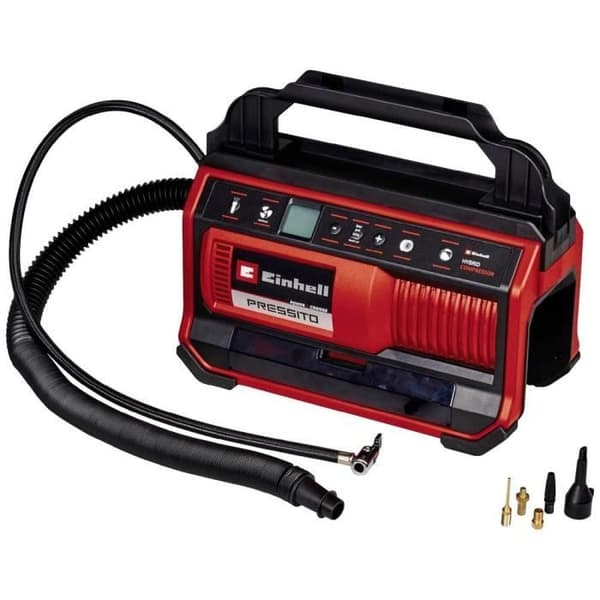 Einhell 4020430 PRESSITO 18/25 Power X-Change trådlös kompressor 11 bar digital display