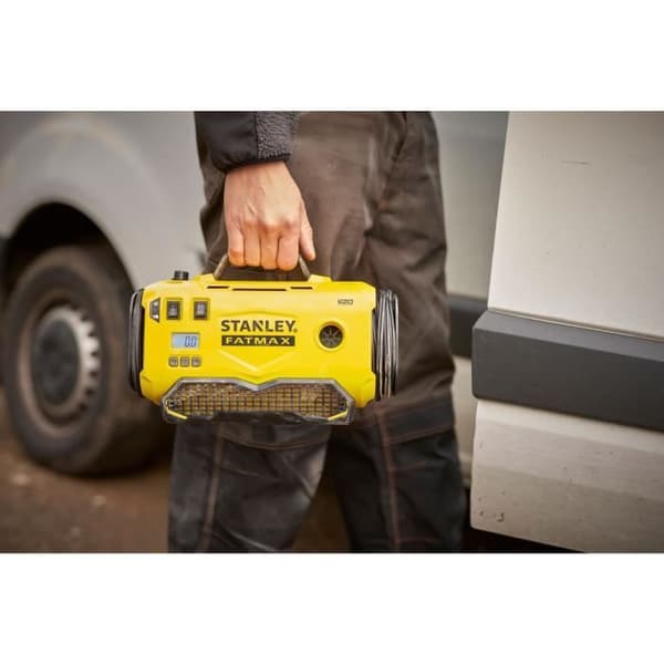 Inflatorkompressor - STANLEY FATMAX V20 - SFMCE520B-QW - Litium 18V - 11 bar - Utan batteri