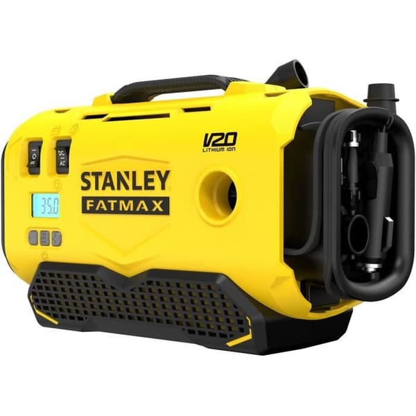 Inflatorkompressor - STANLEY FATMAX V20 - SFMCE520B-QW - Litium 18V - 11 bar - Utan batteri