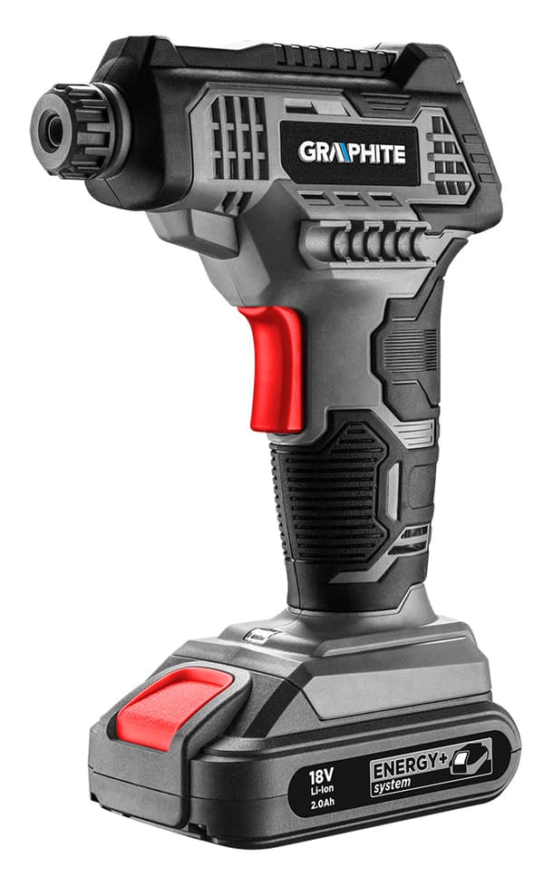 Energi+ 18V batterikompressor, LCD display, utan batteri