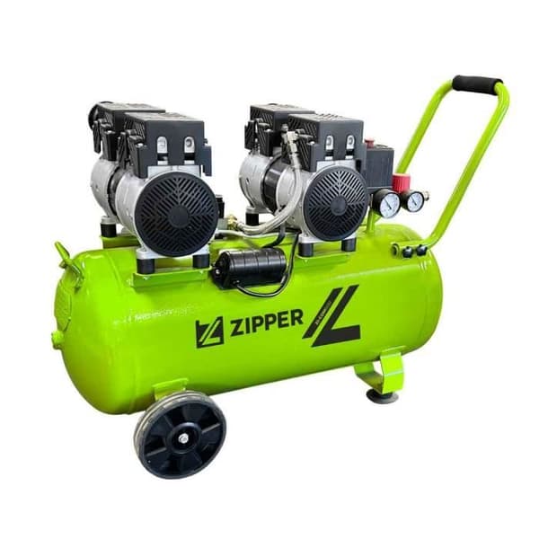 Tyst kompressor - ZIPPER - ZI-COM50SI - 1500 W - 50 liter - Elektrisk - 8 bar