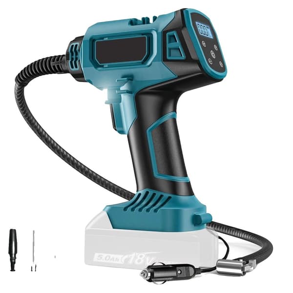 Batteridriven Uppblåsbar Pump, Digital Skärm, Mångsidiga Laddningsalternativ,Ingen batteri