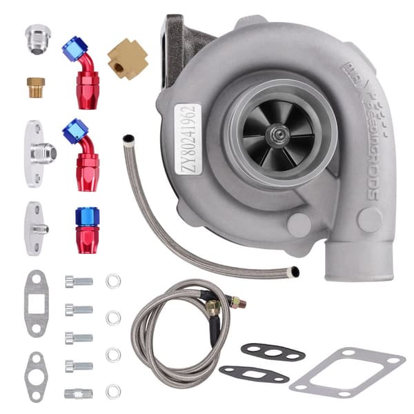 Universal T04E T3/T4 Turbocharger, 400+ HK Ydelse, Oliekølet, Passer til 1.5L til 2.5L Motorer