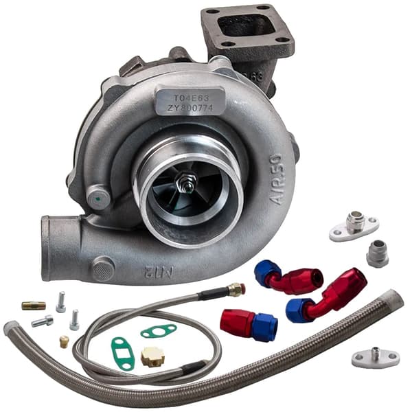 Universell Turboaggregat, 400HK Boostkapacitet, T3/T4 Fläns, Oljekyld, Lättviktsdesign