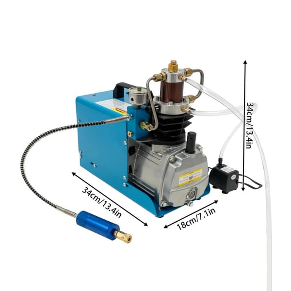 Högtrycksluftkompressor, 1800W effekt, 0-30 Mpa tryck,220V, Eu