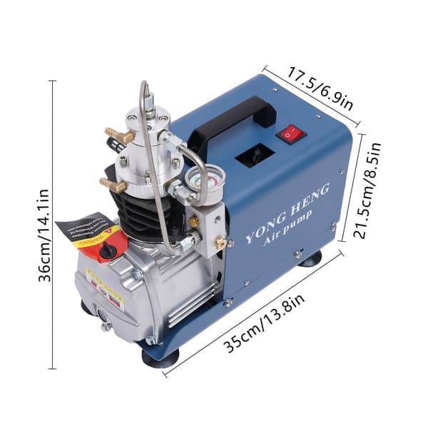 Elektrisk Luftkompressor Pumpe, 4500 PSI Arbejdstryk, 40L/Min Opladningshastighed,8mm
