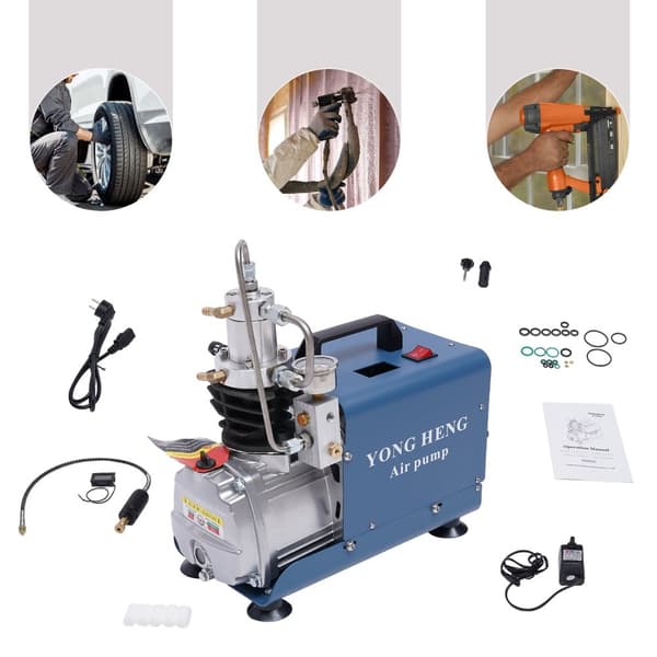 Elektrisk Luftkompressor Pumpe, 4500 PSI Arbejdstryk, 40L/Min Opladningshastighed,8mm