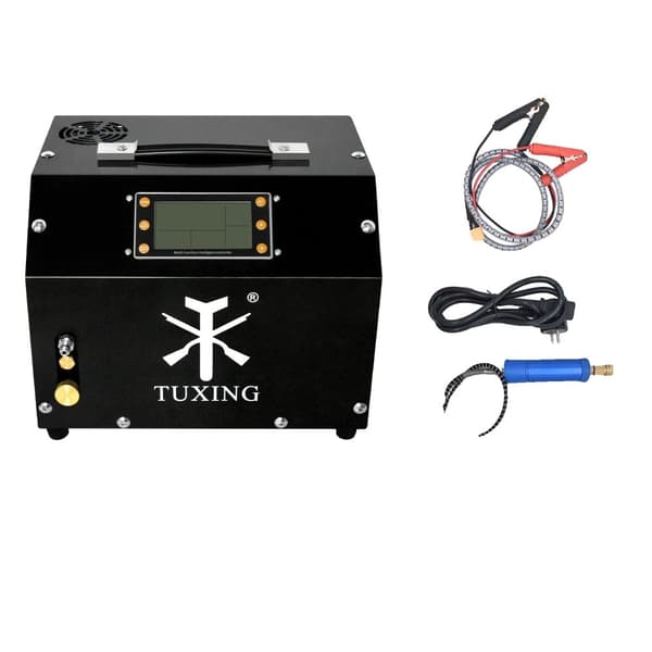 PCP Luftkompressor, 300Bar Arbetstryck, Tvåstegs Kolvdesign,TXET063, 220v