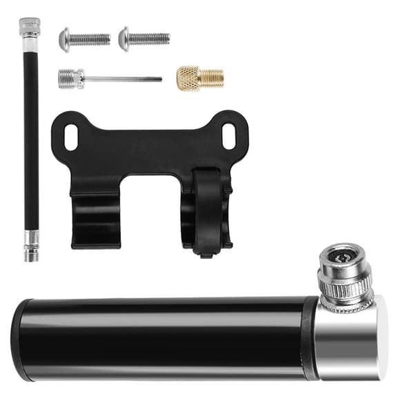 INF Mini cykelpumpe i aluminiumlegering med beslag