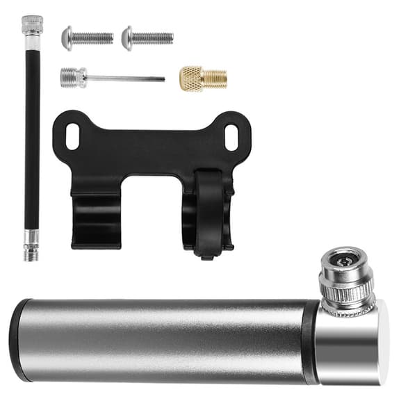 INF Mini cykelpumpe i aluminiumlegering med beslag