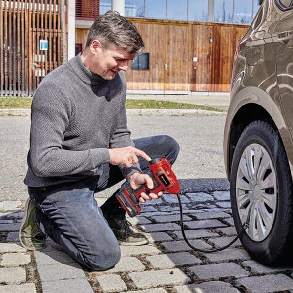 Einhell Trådlös bilkompressor CE-CC 18 Li-Solo Power X-Change (18 V, 11 bar max) Levereras utan batteri eller laddare