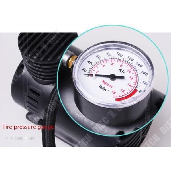 Däckpump - Ej specificerat - Bärbar - Cigarettändare - Svart - 170x125x90mm