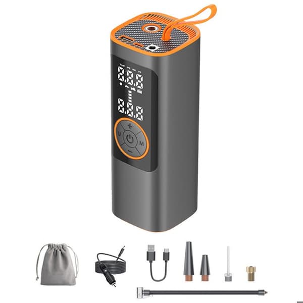 Däckpump - INN - Trådlös modell - 6000mAh - 150PSI - 4 uppblåsningslägen