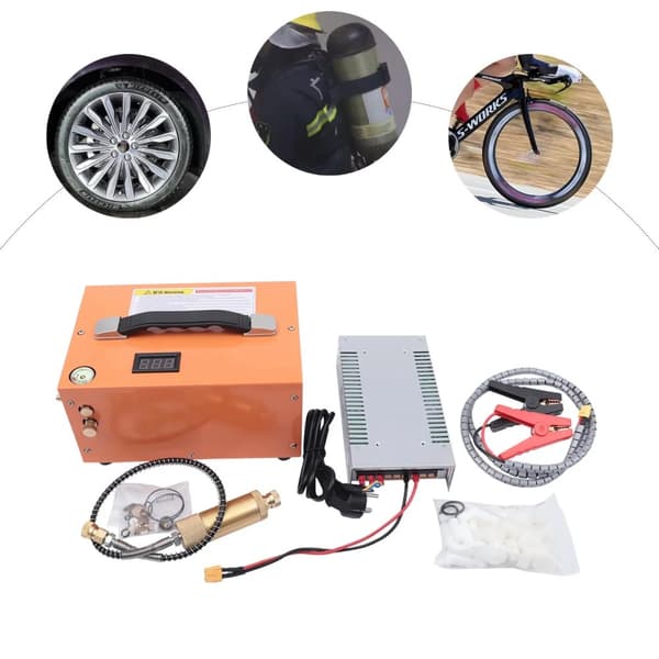 Sähkökäyttöinen ilmakompressori, 300W teho, 4500PSI paine, nopea täyttö