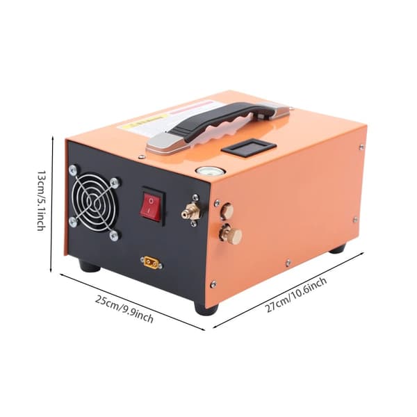 Sähkökäyttöinen ilmakompressori, 300W teho, 4500PSI paine, nopea täyttö