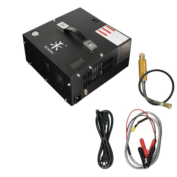 TUXING PCP Luftkompressor, Högtryck 300Bar, Snabb uppblåsning 12L/min,ny, 220V