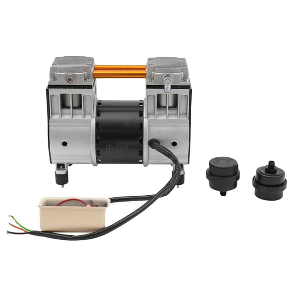 Luftkompressor Pumpe, 980W Ren Kobber Motor, Lavt Støjniveau,Sølv
