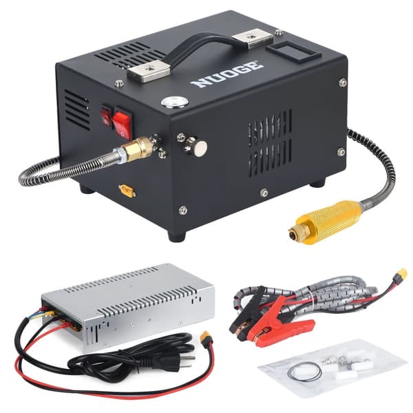 PCP Luftkompressor Pumpe, 4500Psi Tryk, Indbygget Ventilationskøling,110-220V stik, EU