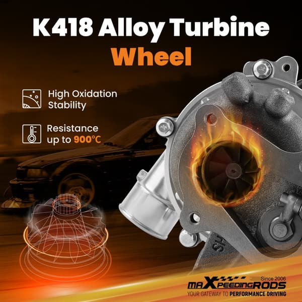 Turbocharger til Toyota 2KD, Journal Bearing Type, Høj Kompatibilitet, Holdbar Legering Konstruktion