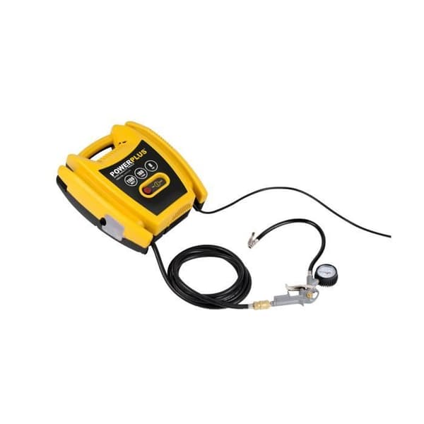 POWERPLUS Kompressor 1100W utan olja & utan tank + 5ACC